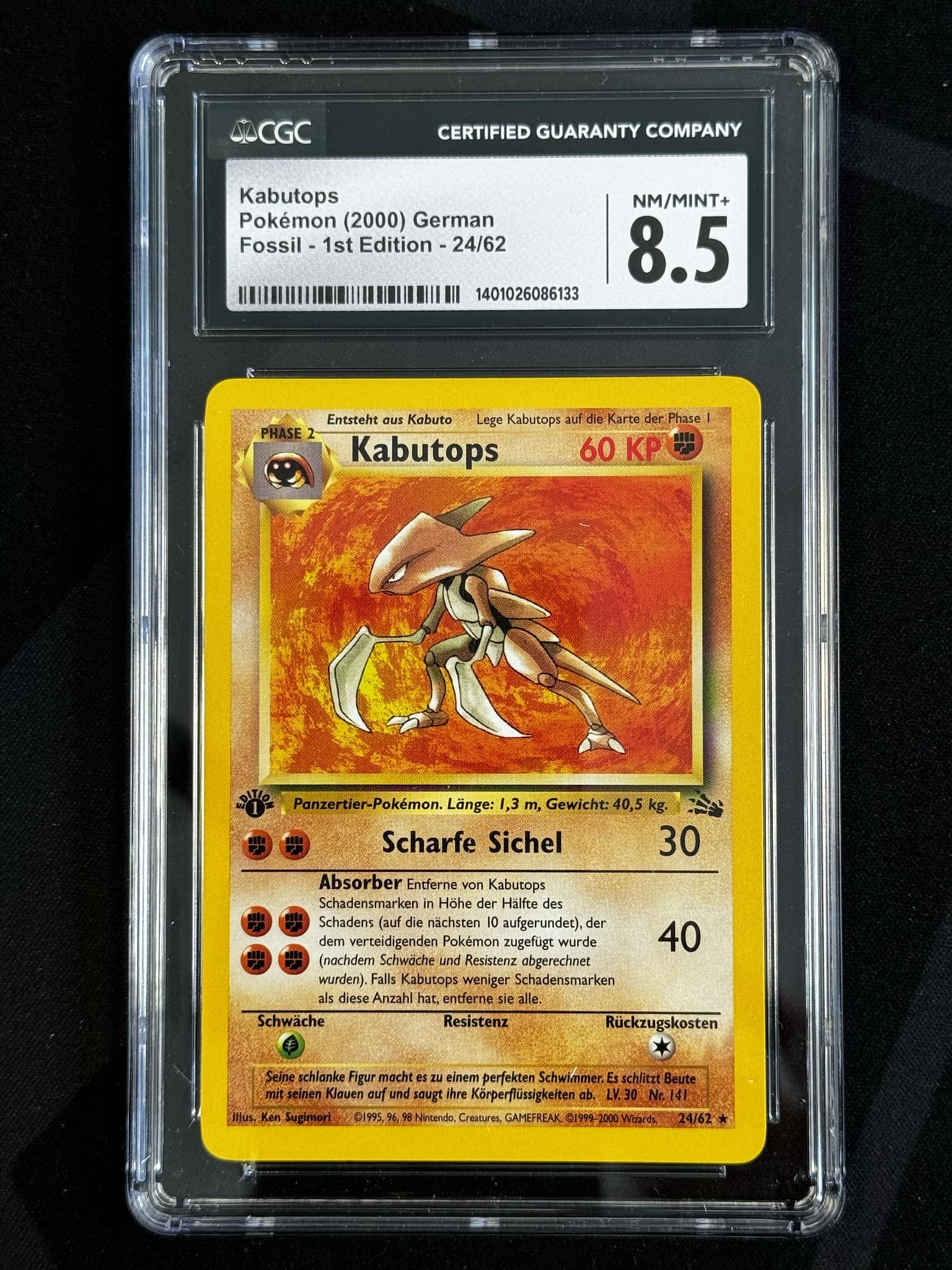 Kabutops - FO 24 - German - CGC 8.5