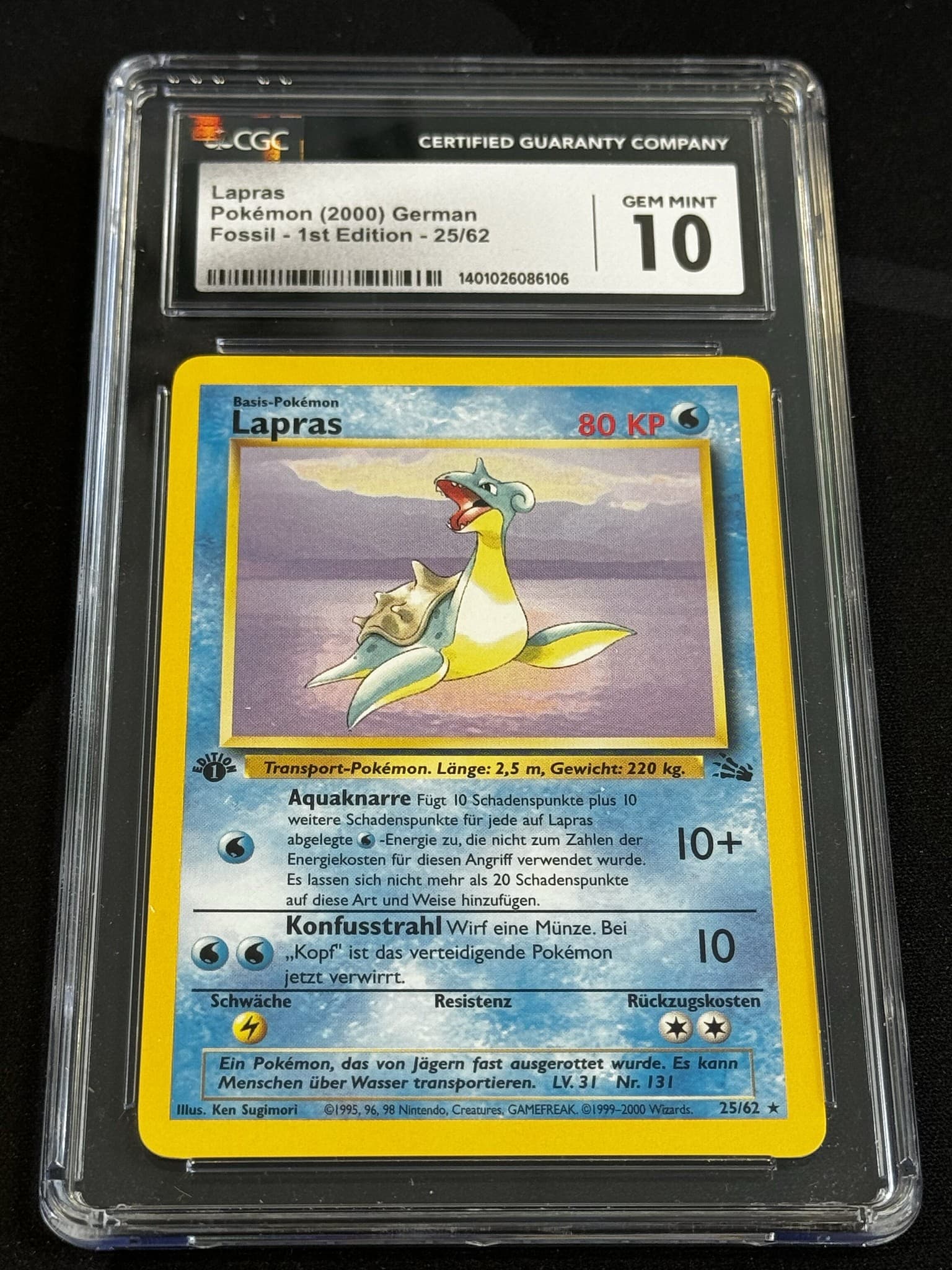 Lapras - FO 25 - German - CGC 10
