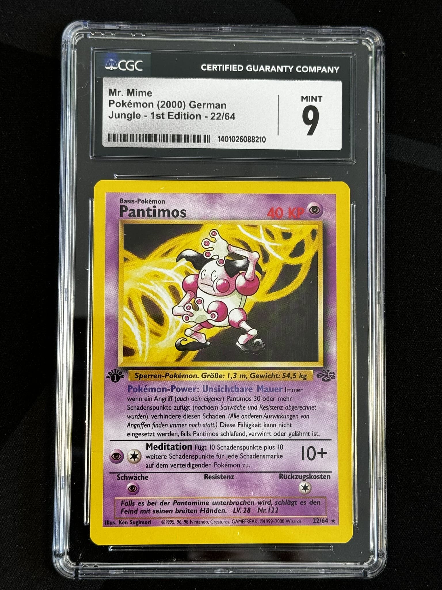 Mr. Mime - JU 22 - German - CGC 9