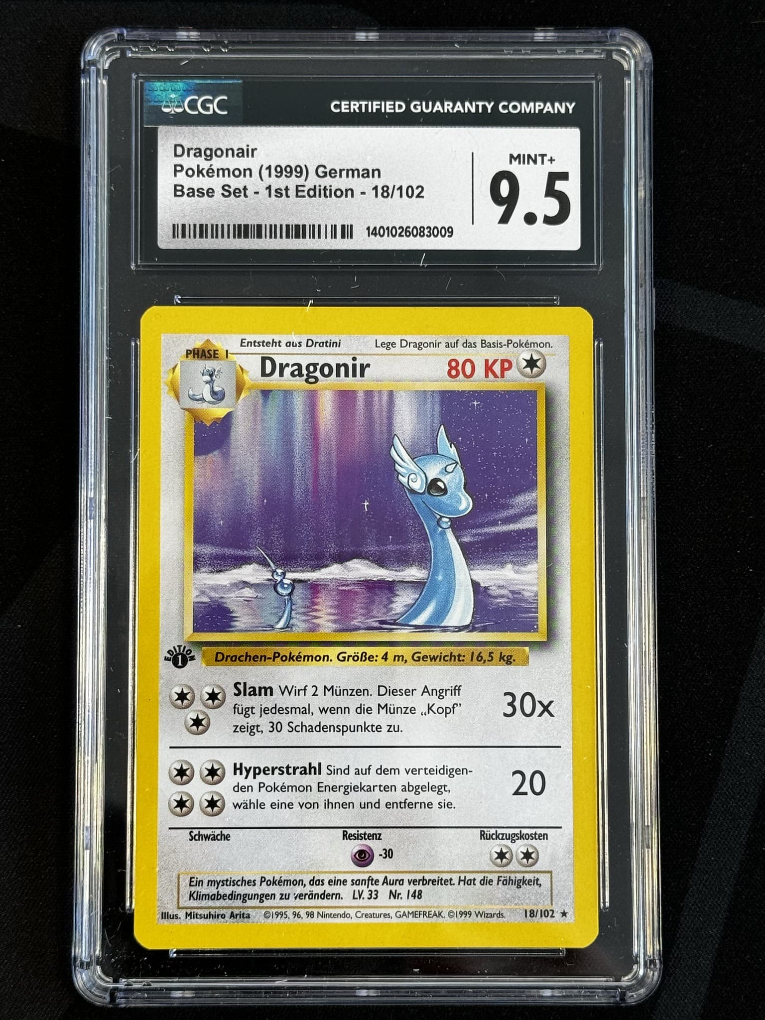 Dragonair - BS 18 - German - CGC 9.5