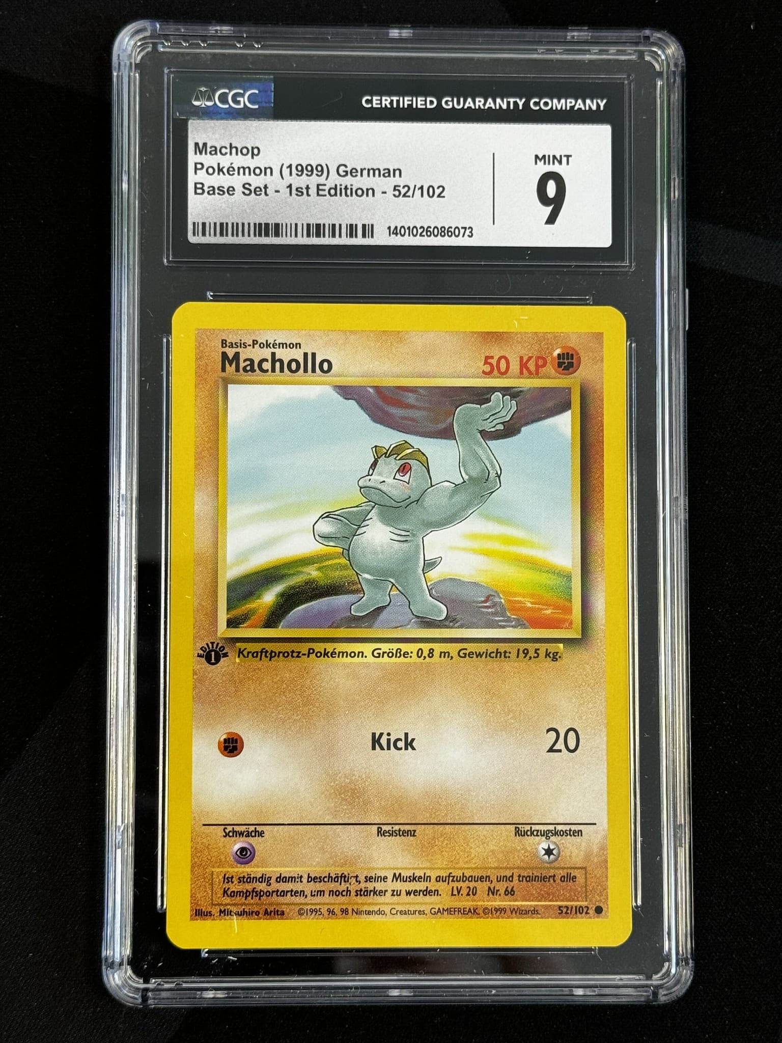 Machop - BS 52 - German - CGC 9