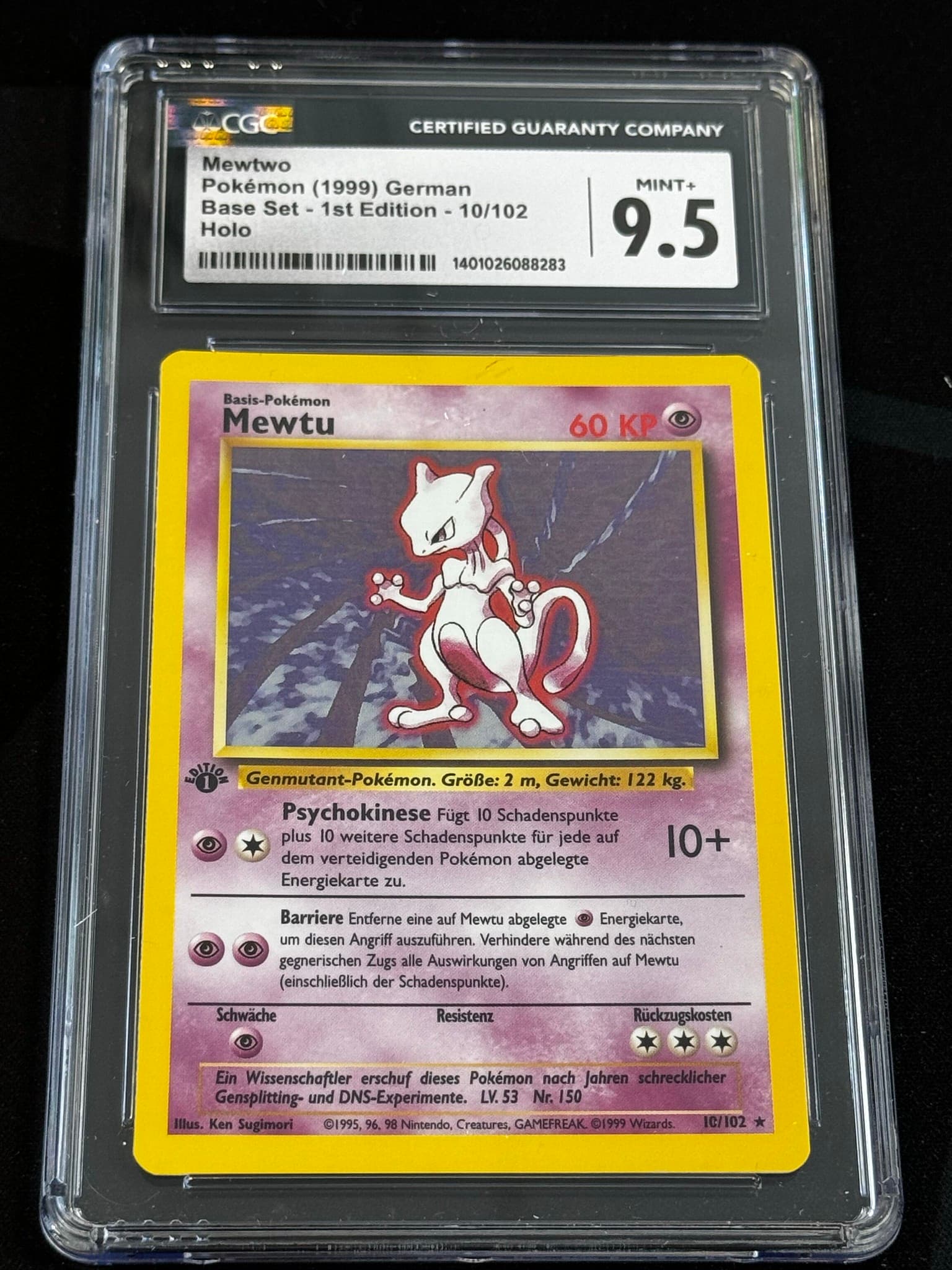 Mewtwo - BS 10 - German - CGC 9.5