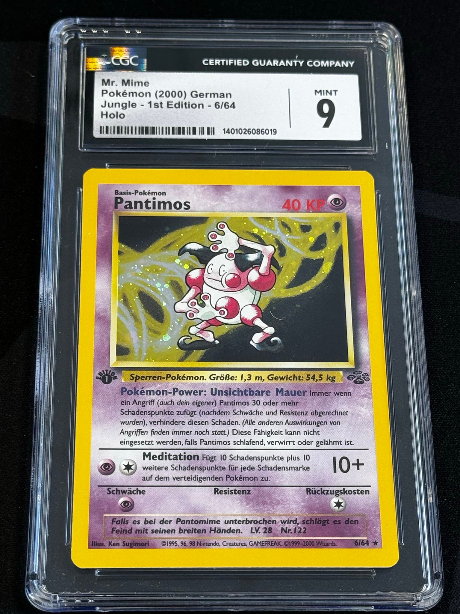 Mr. Mime - JU 6 - German - CGC 9