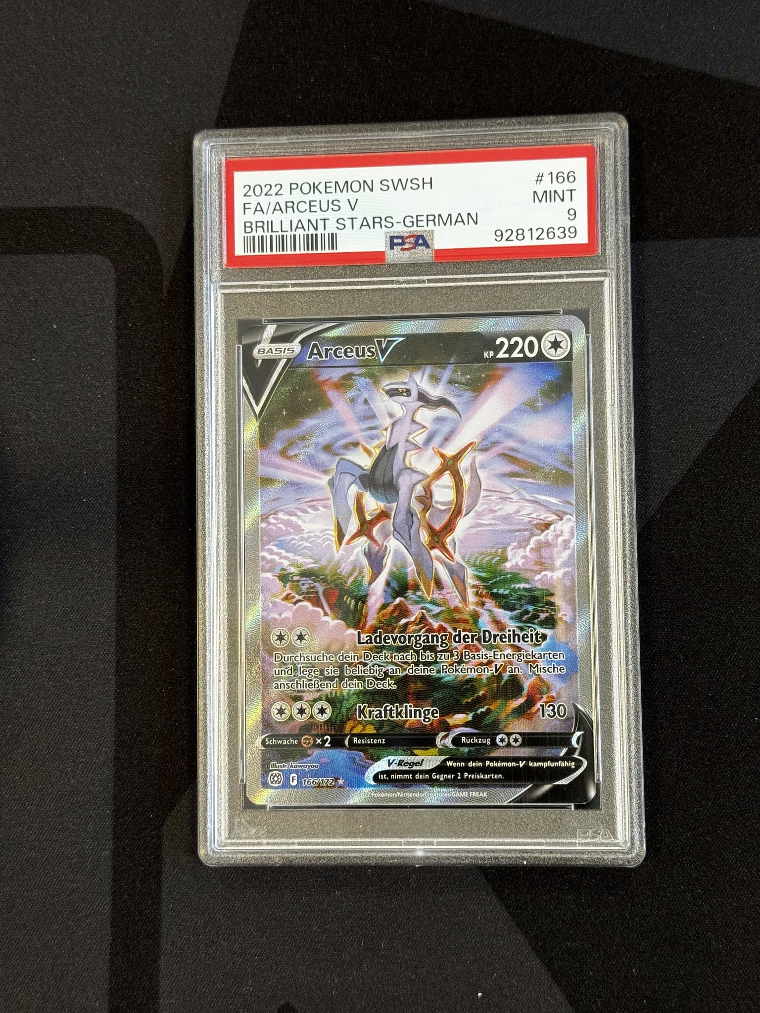 Arceus V - BRS 166 - German - PSA 9