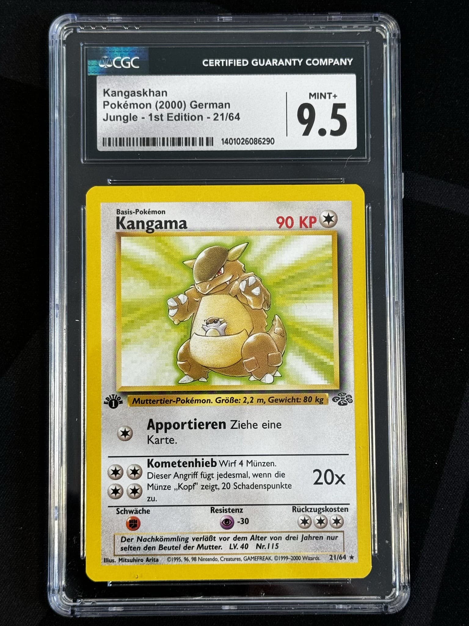Kangaskhan - JU 21 - German - CGC 9.5
