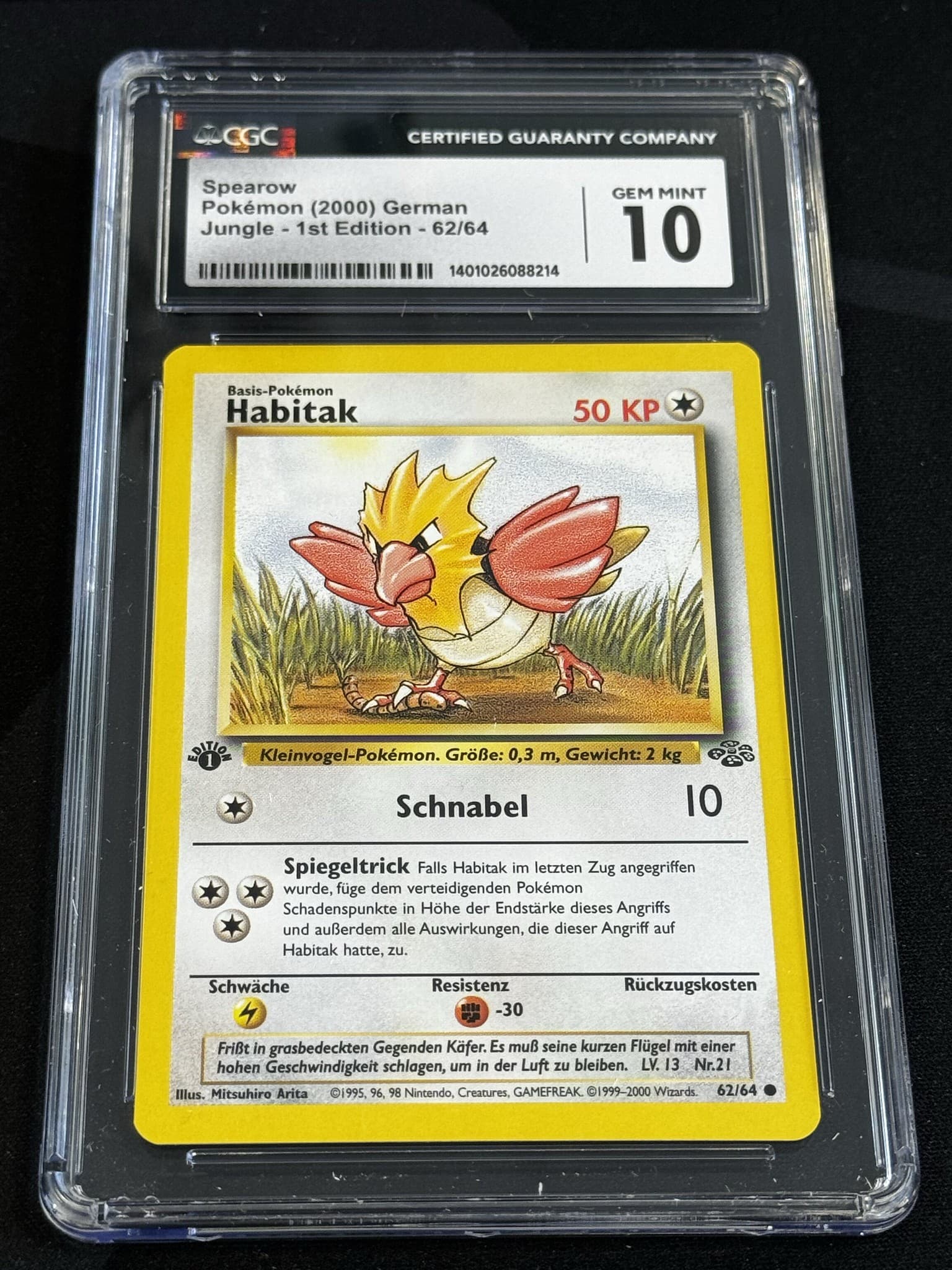 Spearow - JU 62 - German - CGC 10
