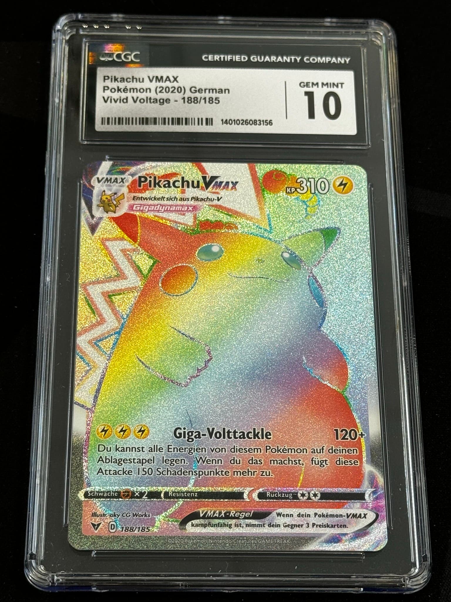Pikachu VMAX - VIV 188 - German - CGC 10